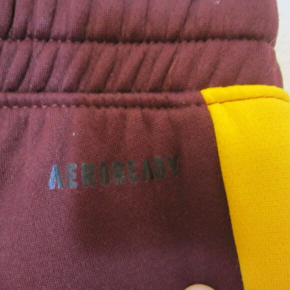 Adidas ASU Sun Devils Sweatpants Maroon Gold Yellow Mens S Arizona State NCAA - Picture 6 of 11